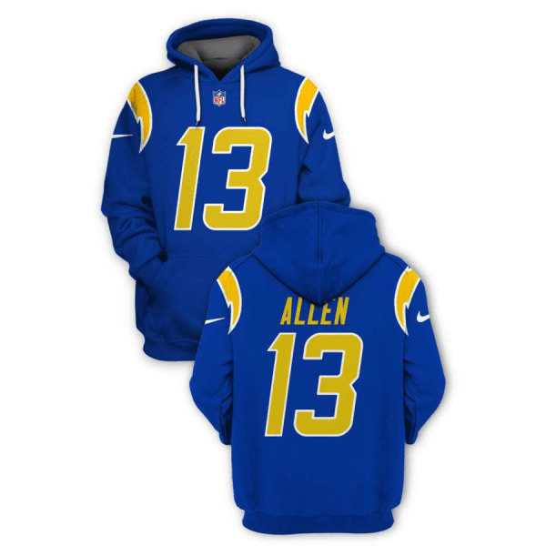 Men's Los Angeles Chargers #13 Keenan Allen 2021 Royal Pullover Hoodie,We sell and wholesale Men's Los Angeles Chargers #13 Keenan Allen 2021 Royal Pullover Hoodie on line form chian!